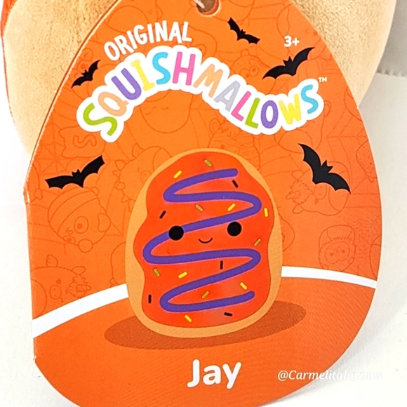 🎃 JAY 🫓 Orange Frosted Poptart Halloween 2024 Original Squishmallow ☆ NWT ☆ - Picture 3 of 8